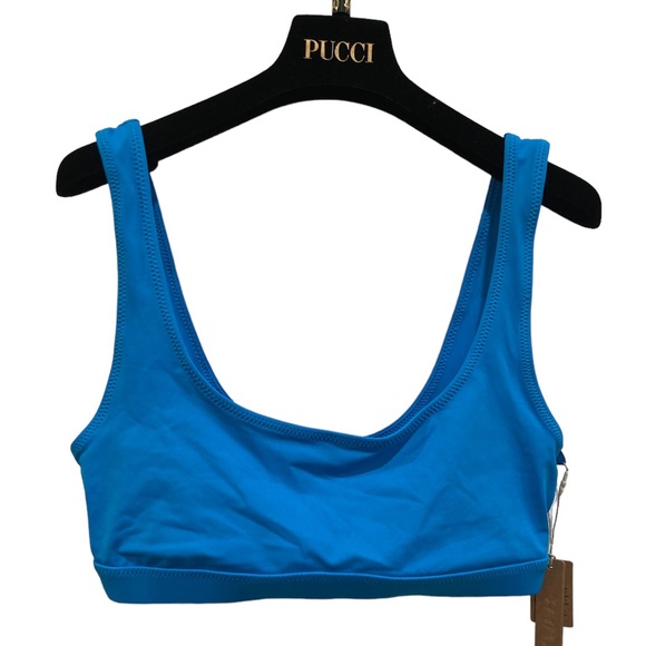 Skims SIGNATURE SWIM TANK BIKINI TOP with NWT, size Small TURQUOISE - Picture 1 of 4